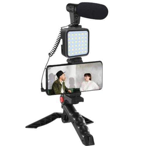 Extendable Smart Phone Video-Making Kit - Black