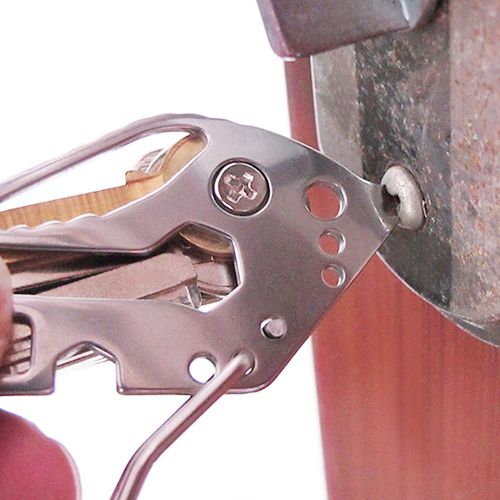 2 Packs Stainless Steel Key Holder Clip Portable Key Chain Multi Functional Key Clip Lock Screwdriver Wrench NO5119