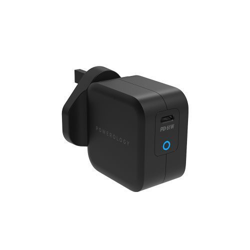 Powerology Ultra-Compact 20W PD GaN Charger  - Black