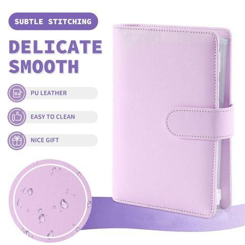 A6 Cash Envelopes Binder Wallet,PU Budget Planner Notebook for Cash Budgeting,Envelope Wallet,Savings Money Binder C NO5119