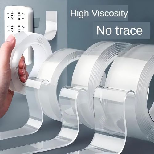 Nano Double Sided Tape, 10m Easy Tape Heavy Duty, Washable Strong Wall Tape Removable Transparent Sticky Tape For Home And Office