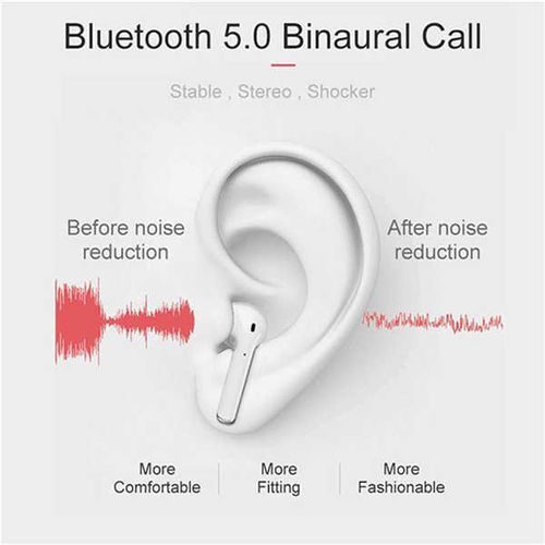 Wireless Fingerprint Touch HIFI Bluetooth Headset Earphone - Black