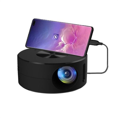Portable Mini 1080p Home Projector with Built-in Speaker - Compact Design for Indoor and Outdoor Movie Nights