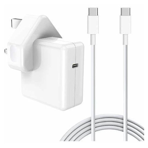 Replacement Mac Type-C Charger Power Adapter 30W   White, Charger For new MacBook Pro/Air ,Mac pro iPhone/iPad Pro