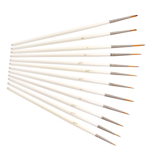 Detail Paint Brush Set Miniature Nylon Hair Paintbrushes