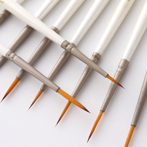 Detail Paint Brush Set Miniature Nylon Hair Paintbrushes