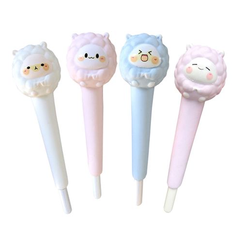 4Pcs Pressure  Pen Animal Sheep Soft for Stationery School Kids