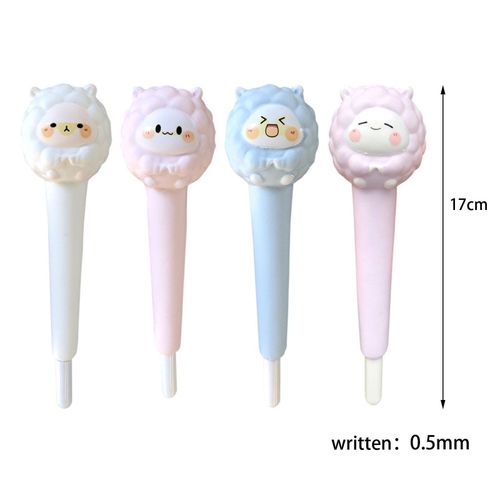 4Pcs Pressure  Pen Animal Sheep Soft for Stationery School Kids