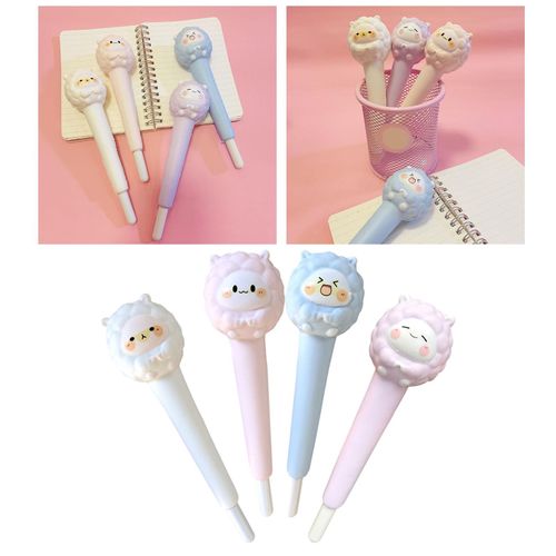 4Pcs Pressure  Pen Animal Sheep Soft for Stationery School Kids