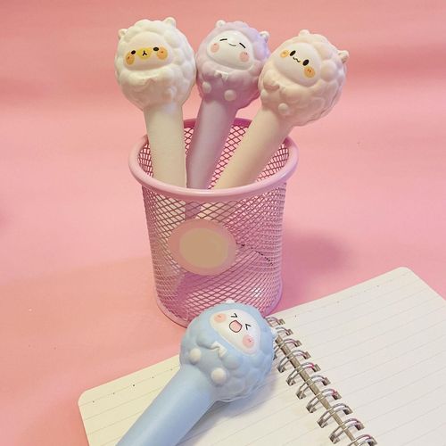 4Pcs Pressure  Pen Animal Sheep Soft for Stationery School Kids