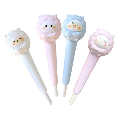 4Pcs Pressure  Pen Animal Sheep Soft for Stationery School Kids
