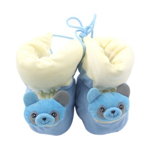 1 Pair Baby Boys Girl Warm Shoes Lace up Thicken Anti-slip Breathable for Winter New,Blue NO5249