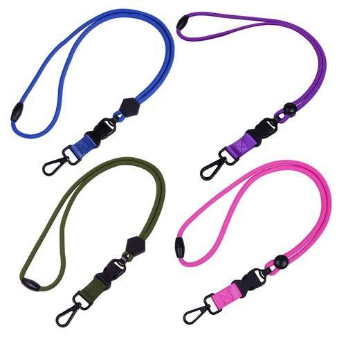 Neck Lanyard Security Key Lanyard with Quick Release Buckle Adjustable Purple