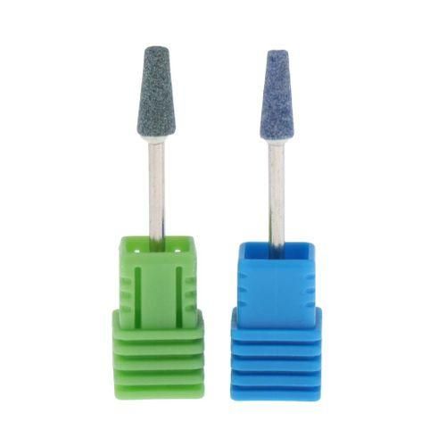 Nail Art Drill Bit Set Polishing Barrel Head Salon Nail GreenBlue