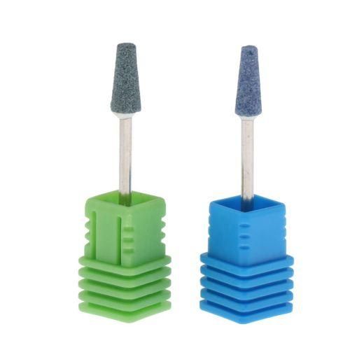 Nail Art Drill Bit Set Polishing Barrel Head Salon Nail GreenBlue