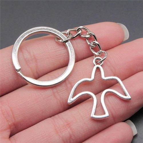 Birds Eagle Owl Peacock Phoenix Parrot Dove Bee Dragonfly Butterfly Wings Feather Key Chains Animal S For Women Men