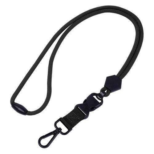 Neck Lanyard Security Key Lanyard with Quick Release Buckle Adjustable Black