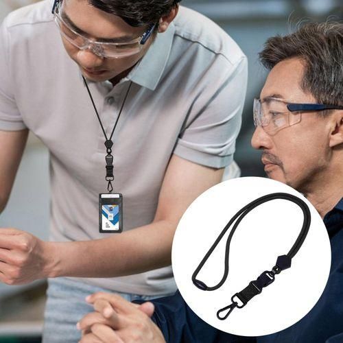Neck Lanyard Security Key Lanyard with Quick Release Buckle Adjustable Black