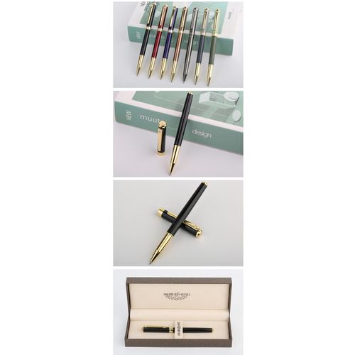 Office Conference Signature Pen Single Branch Gift Box Suit Pen Black 0.5mm