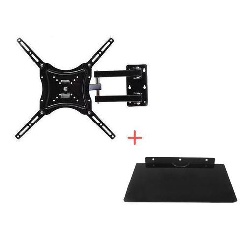 Home Design Package Of TV Wall  mount And Decoder Or DVD Mount-Black