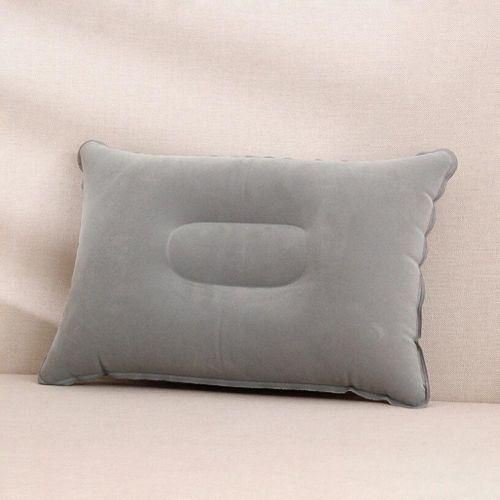 Travel Plane Hotel Portable Folding Air Inflatable Pillow Break Sleep CushionRed