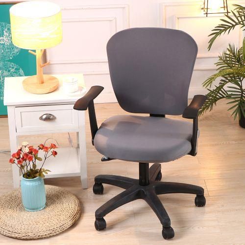 Swivel Chair Cover Stretchy Office Armchair Protector Seat Backrest Decoration7