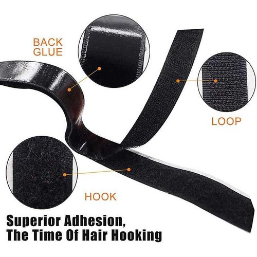 Velcro Tape Hook Loop Strips with Adhesive Fastener Tape Nylon Sticker Magic Tape with Mucilage Window Screening DIY Accessories
