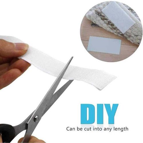 Velcro Tape Hook Loop Strips with Adhesive Fastener Tape Nylon Sticker Magic Tape with Mucilage Window Screening DIY Accessories
