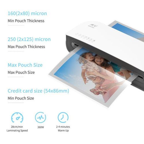 OSMILE SL289 Desktop Laminator Machine Set A4 Size Hot And