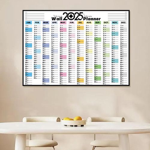 2025 Wall Calendar Daily Agenda Schedule Yearly  A