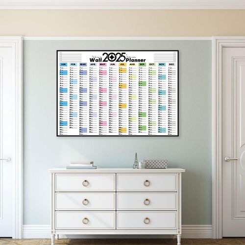 2025 Wall Calendar Daily Agenda Schedule Yearly  A