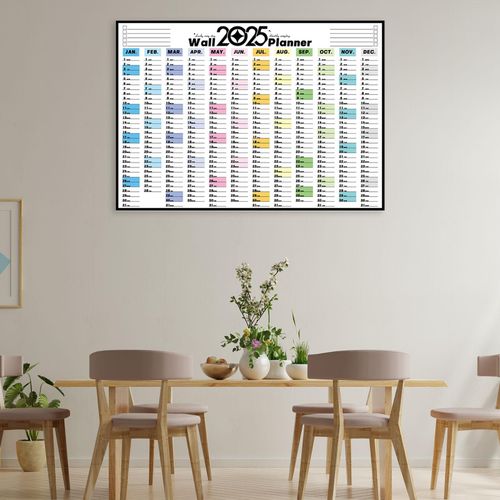 2025 Wall Calendar Daily Agenda Schedule Yearly  A