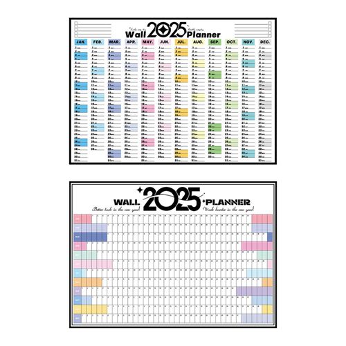 2025 Wall Calendar Daily Agenda Schedule Yearly  A
