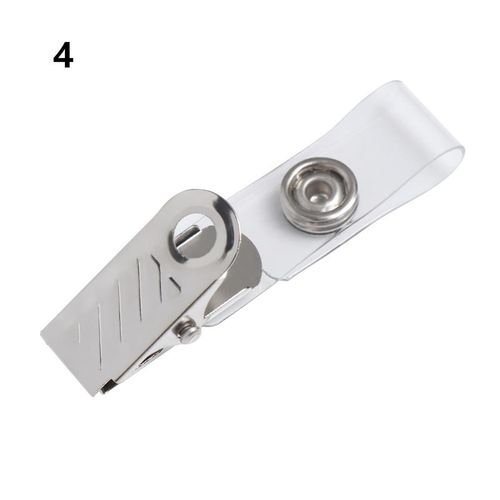 10/20/50pcs Stainless Steel For Id Badge Holder Binder Lanyard Clips Stationary Reel Key Name Tag Lanyard Clips