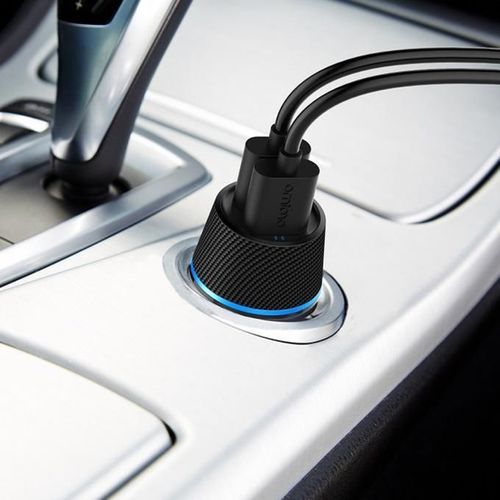 Oraimo Highway OCC-21DML Dual USB ULTRA Compact Car Charger - Black