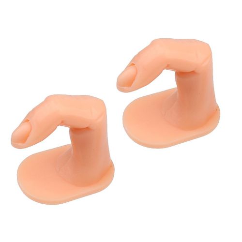 2Pcs Nail Art Manicure Practice Training Fake Fingers