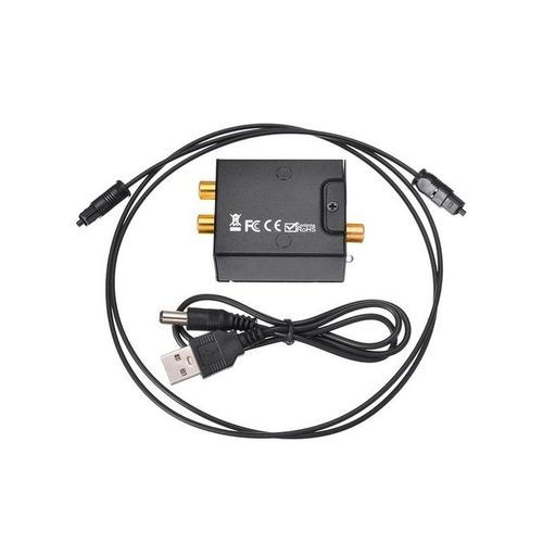 Audio Converter From Optical To Aux- Black