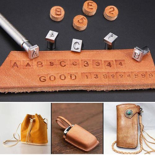 36PCS Alphabet Letter & Number Stamper Set Leather Stamping