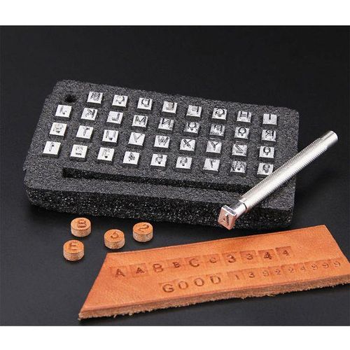 36PCS Alphabet Letter & Number Stamper Set Leather Stamping