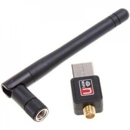 Mini Wifi Adapter Wireless Usb Wifi Adapter Dongle With Antenna -Black