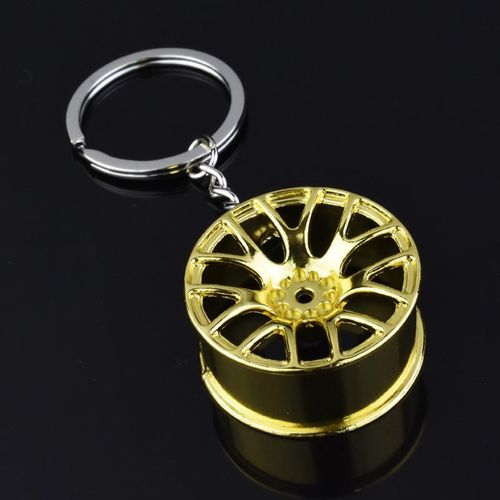 Auto Turbo Hub Keychain Wheel Rim Car Keyring Luxury Zinc Alloy Key Fob Wheel Tire Styling Car Key Chain Keyring For Bmw