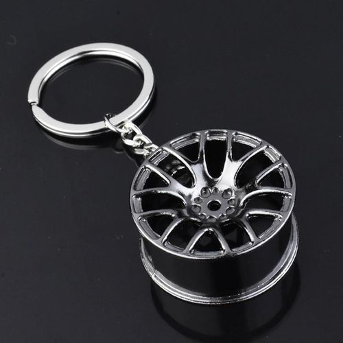 Auto Turbo Hub Keychain Wheel Rim Car Keyring Luxury Zinc Alloy Key Fob Wheel Tire Styling Car Key Chain Keyring For Bmw