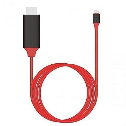 Type C To HDMI 4k 2k 1080P HDTV Cable -Red