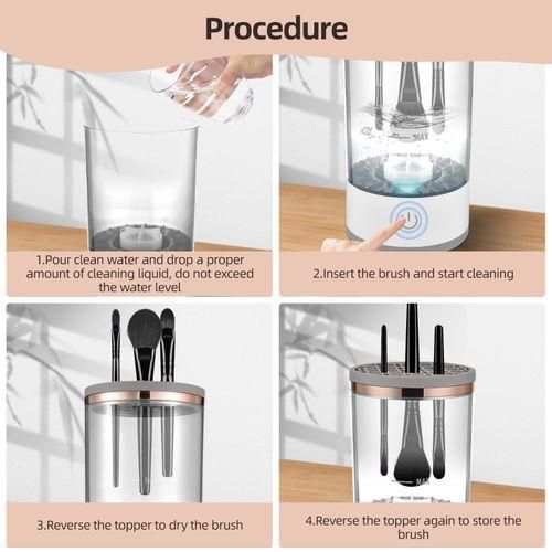 Cosmetic Brush Cleaner  USB Powered Automatic Spinning