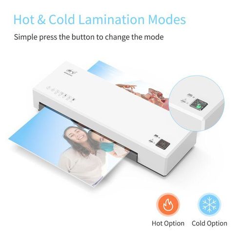 OSMILE Desktop Laminator Machine Set A4 Size Hot And Cold
