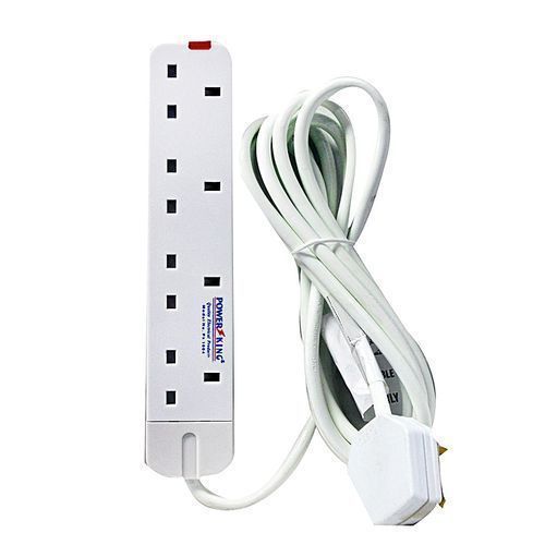 Sollatek Package of TV/DVD Guard + 4 Way Extension Cable- White