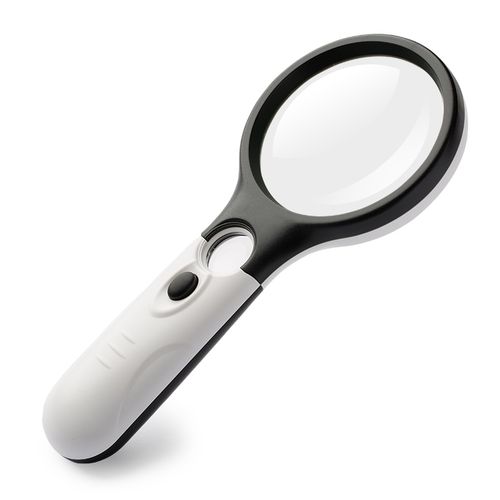 3 LED Light 45X Handheld Reading Magnifying Glass Lens