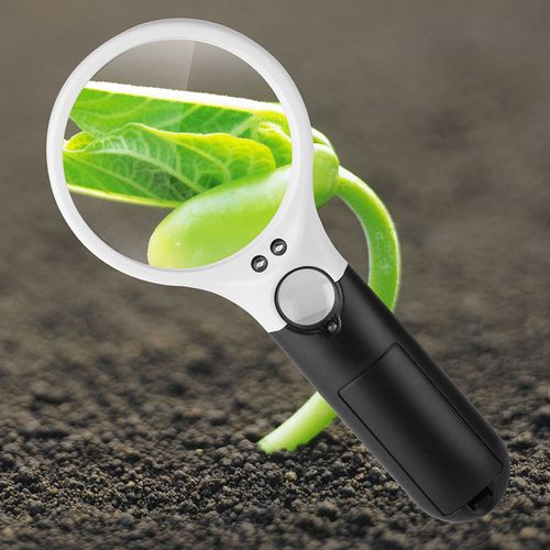 3 LED Light 45X Handheld Reading Magnifying Glass Lens