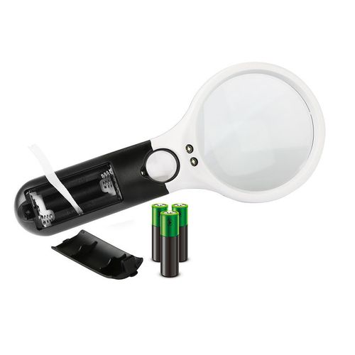 3 LED Light 45X Handheld Reading Magnifying Glass Lens