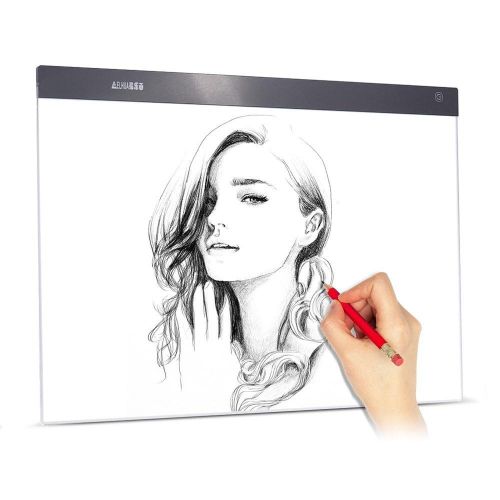 A2 Large Ultra-thin LED Light Pad Box Painting Tracing Panel Copyboard Stepless Adjustable Brightness USB Powered for Cartoon Tattoo Tracing Pencil Drawing X-Ray Viewing NO5138
